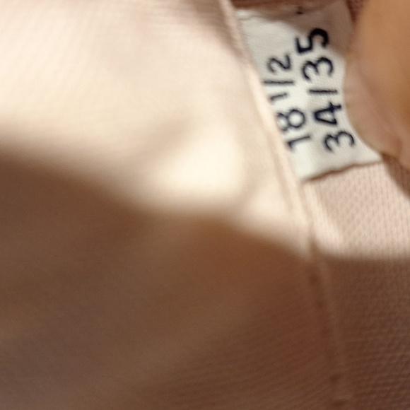 F Manhattan Shirtmaker solid pink long sleeve shirt size 18 1/2 - Picture 3 of 4